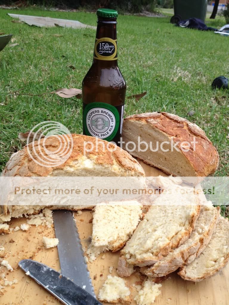 Camp Oven Bread with Beer instead of Yeast